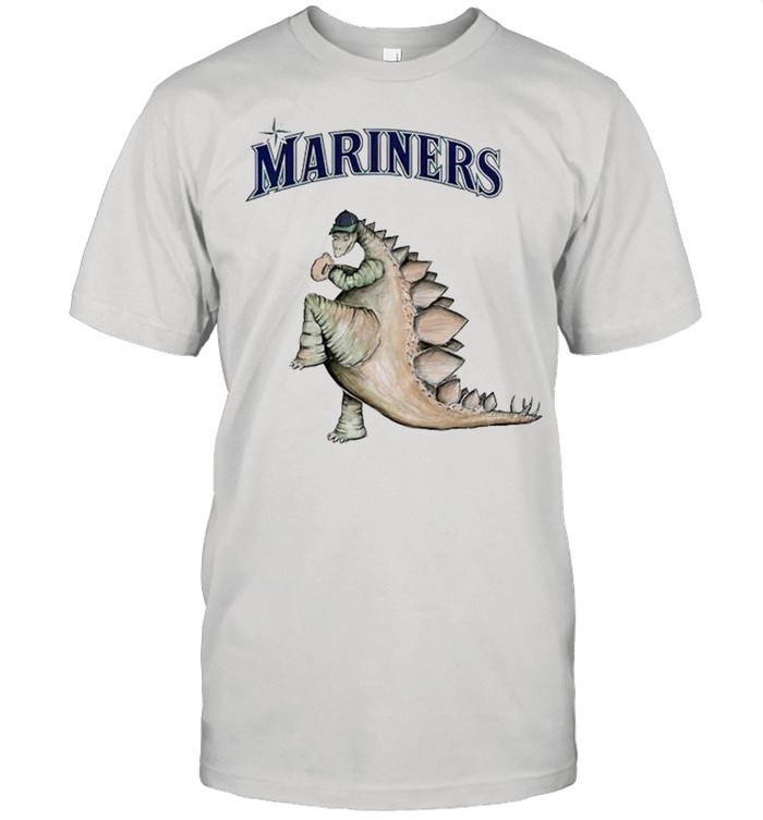 Seattle Mariners Godzilla throw a baseball shirt