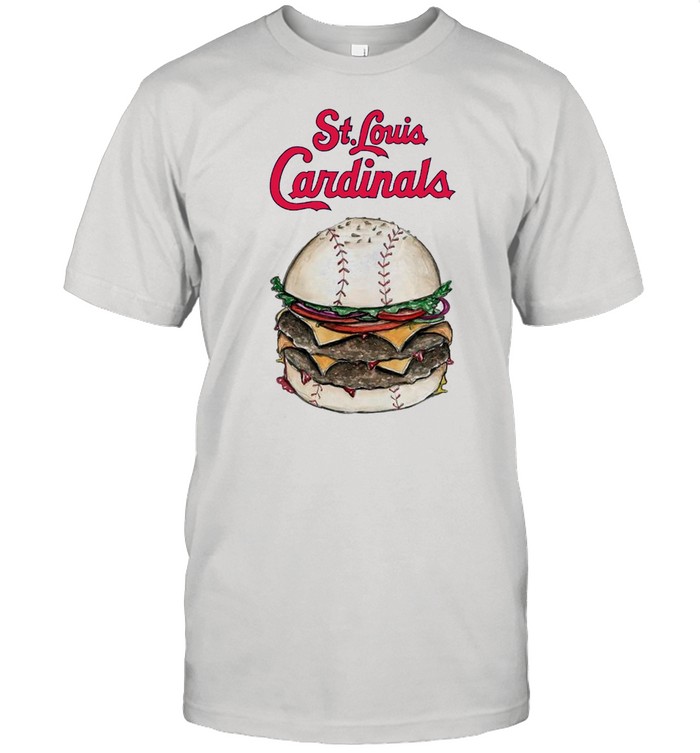St. Louis Cardinals burger baseball shirt Classic Men's T-shirt