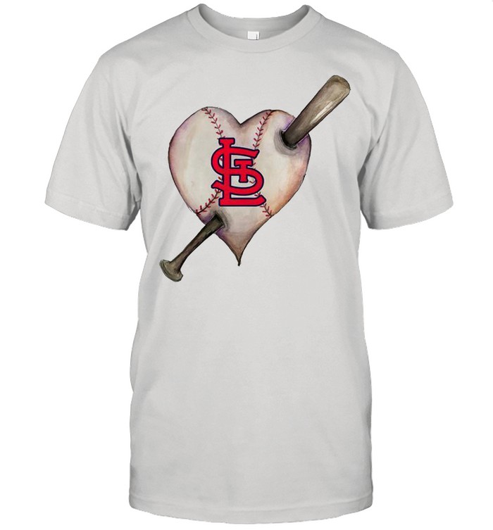 St. Louis Cardinals Heart Bat shirt Classic Men's T-shirt