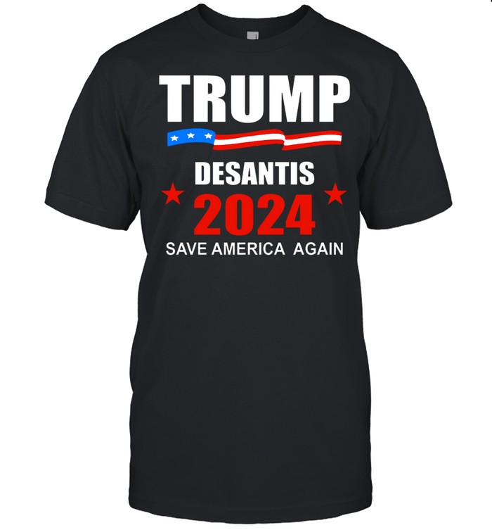 Trump DeSantis 2024 save America again shirt Classic Men's T-shirt