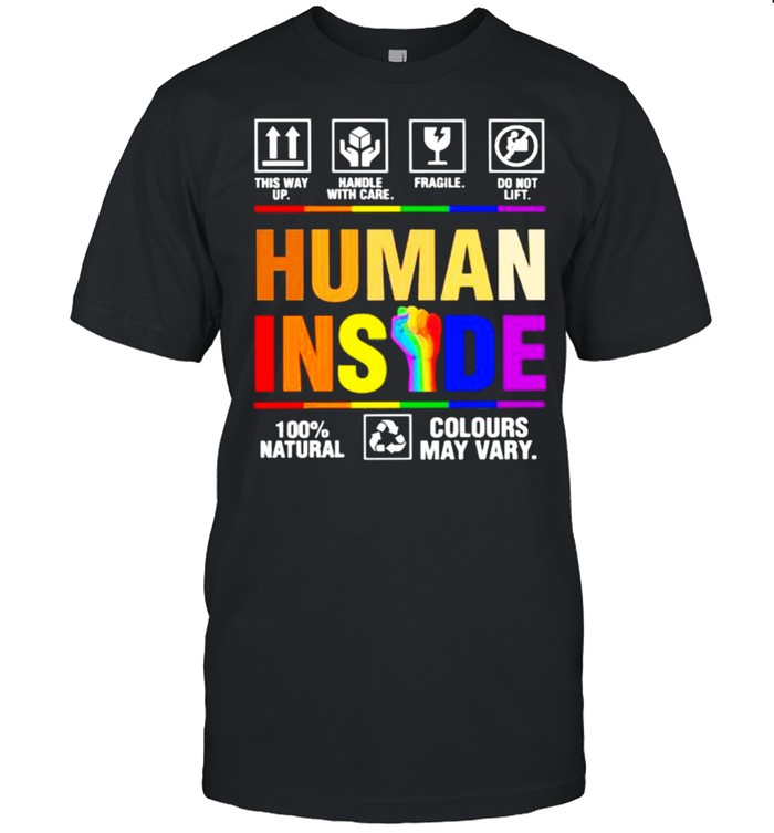 Human Insight 100% Natural Colours May Vary LGBT  Classic Men's T-shirt