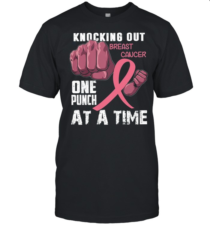 Knocking Out Breast Cancer One Punch At A Time shirt Classic Men's T-shirt