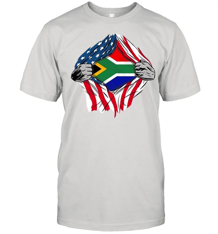 African Blood Inside Me Shirt South Africa Flag T-shirt