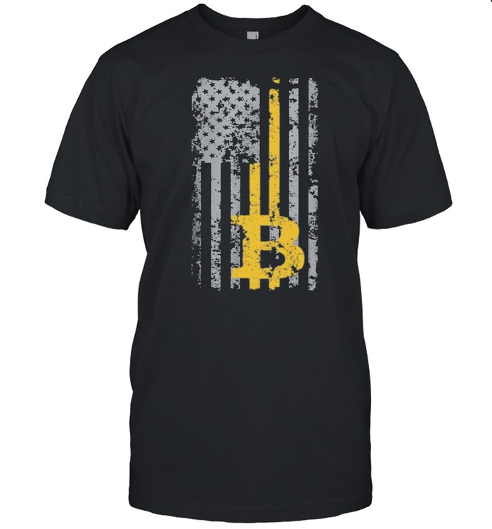 Bitcoin American flag shirt