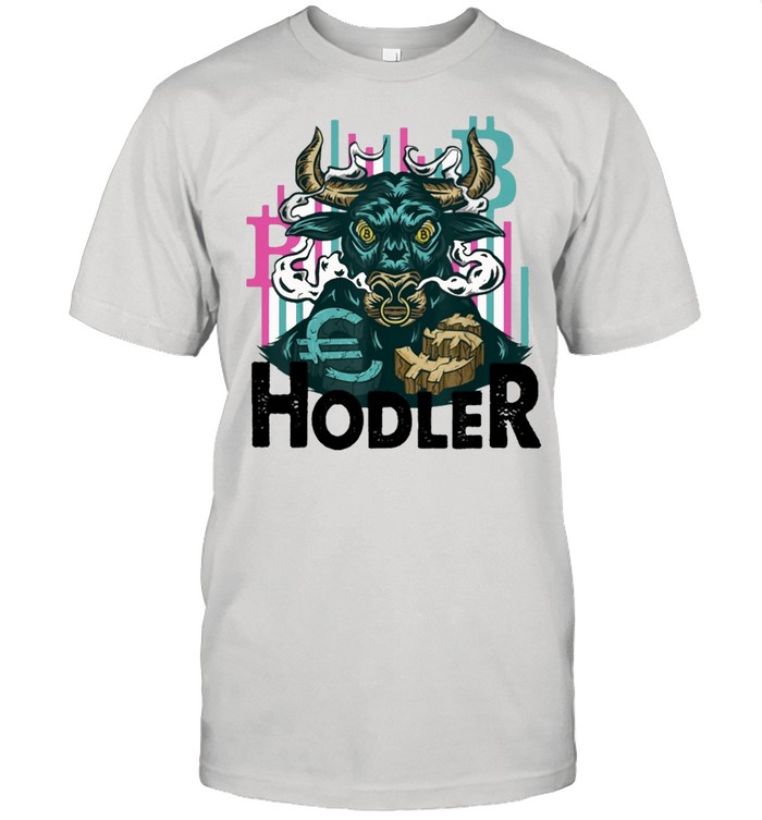 Crypto currency hodler bitcoin bull shirt Classic Men's T-shirt