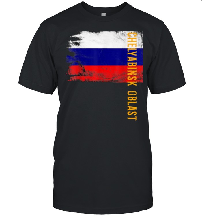 Chelyabinsk Oblast Russia Flag  Classic Men's T-shirt
