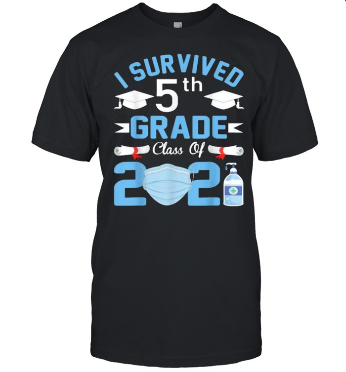 I Survived 5th Grade Class Of 2021 5th Grade Graduation  Classic Men's T-shirt