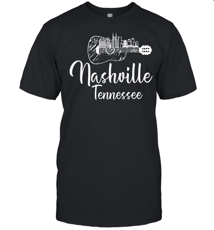 Nashville Tennessee Music City Guitar shirt