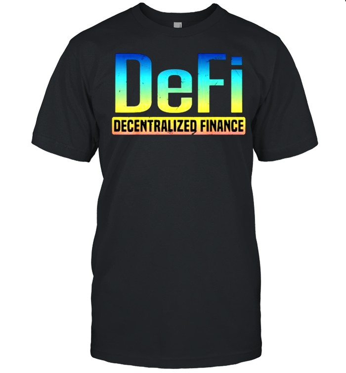DeFi Decentralized Finance BTC ATC ETH Gold T- Classic Men's T-shirt