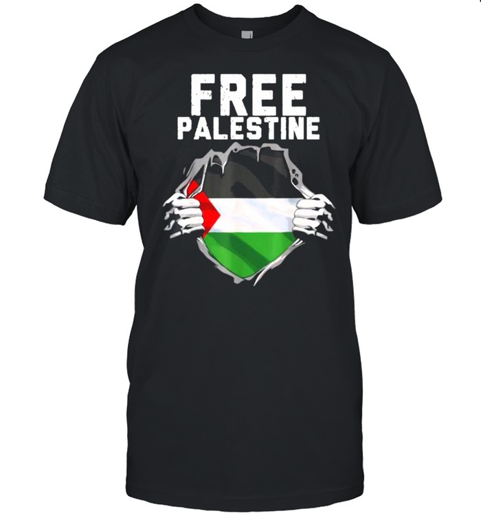 FREE PALESTINE Palestine Flag Hero T- Classic Men's T-shirt