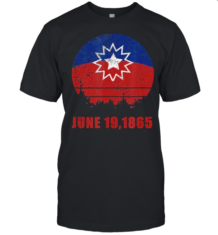 June 19 1865 Juneteenth Freedom Day Flag T-Shirt