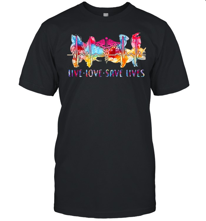 Nurse Live Love Save Lives T-shirt Classic Men's T-shirt