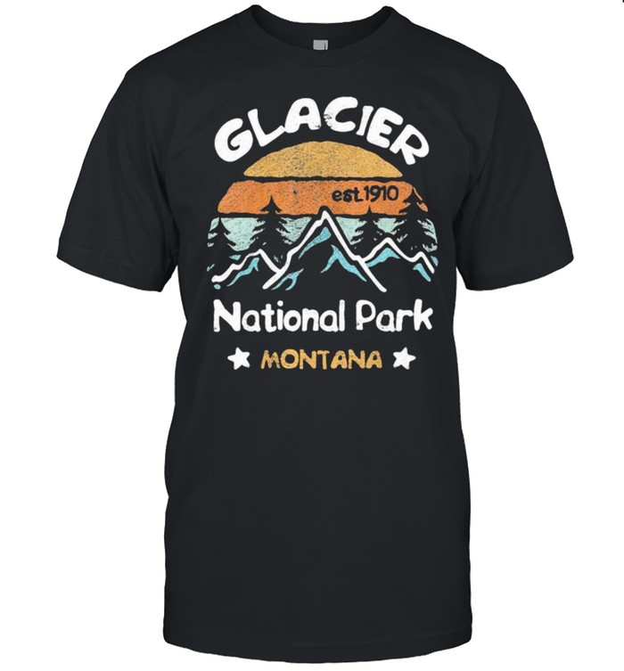 Glacier National Park Montana EST 1910 Vintage  Classic Men's T-shirt