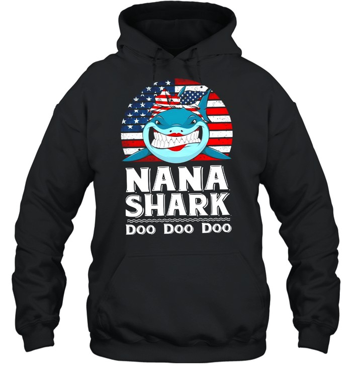 Nana Shark Doo Doo Doo shirt Unisex Hoodie