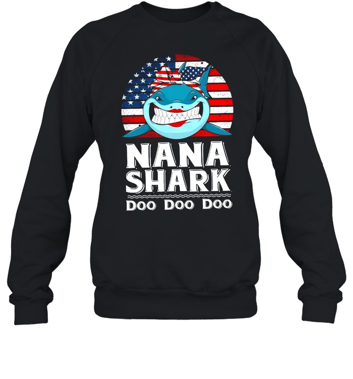 Nana Shark Doo Doo Doo shirt Unisex Sweatshirt