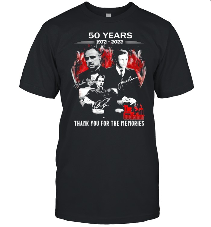 50 years 1972-2022 The Godfather thank you for the memories signatures shirt Classic Men's T-shirt