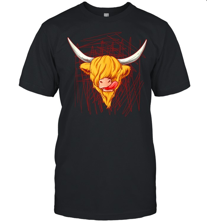 Highland Cow Illustration shirt
