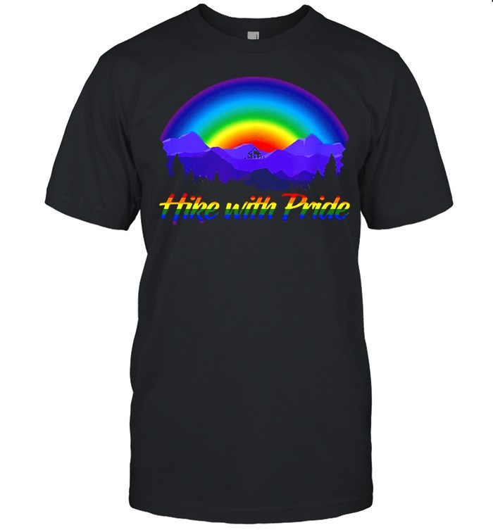 Hike With Pride Rainbow Sunset T-shirt