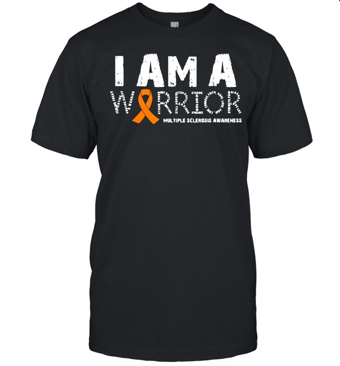 I Am A Warrior Multiple Sclerosis Awareness Family T-shirt Classic Men's T-shirt