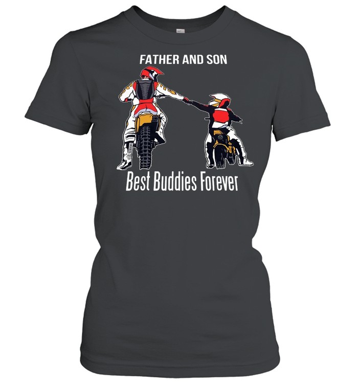 Motocross Father And Son Best Buddies Forever T-shirt Classic Women's T-shirt