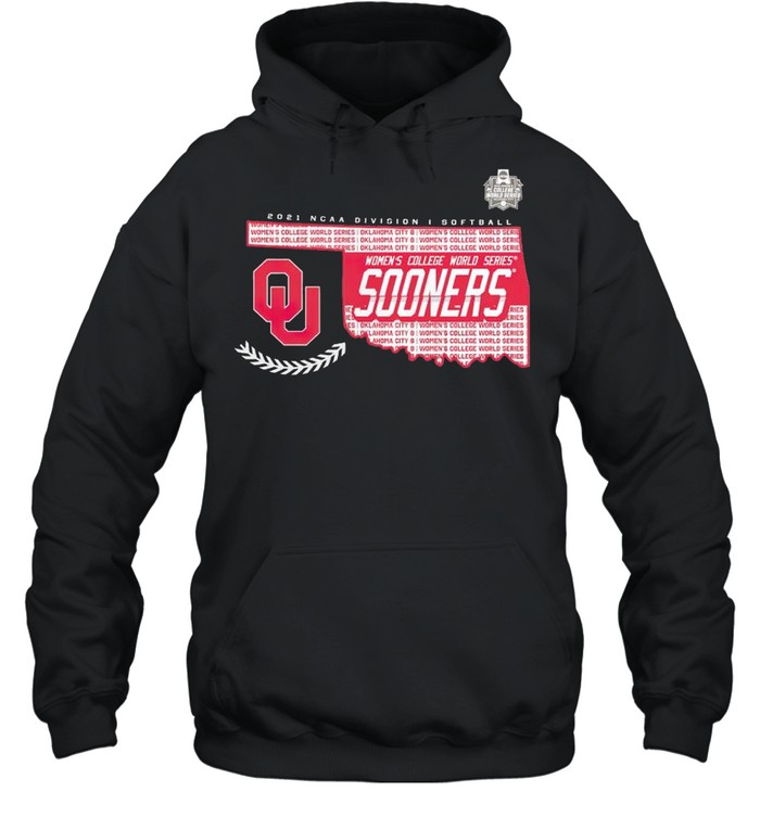 Oklahoma Sooners 2021 NCAA Softball Women’s College World Series shirt Unisex Hoodie