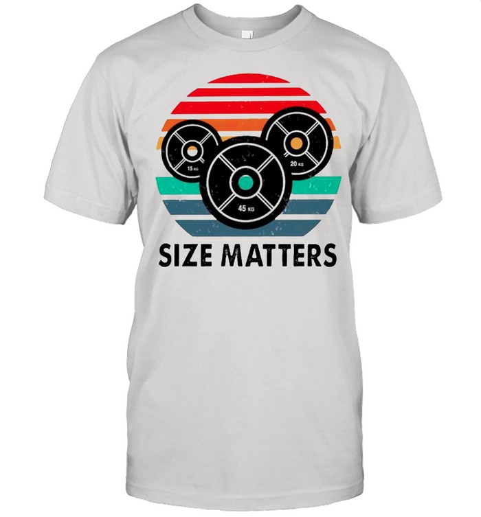 size matters vintage shirt Classic Men's T-shirt