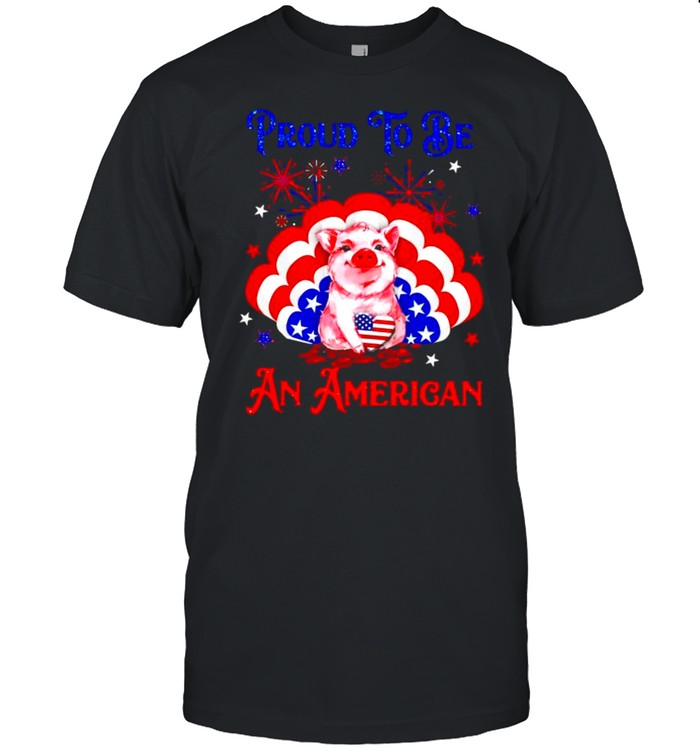 Pig 4th of July proud to be an American shirt Classic Men's T-shirt