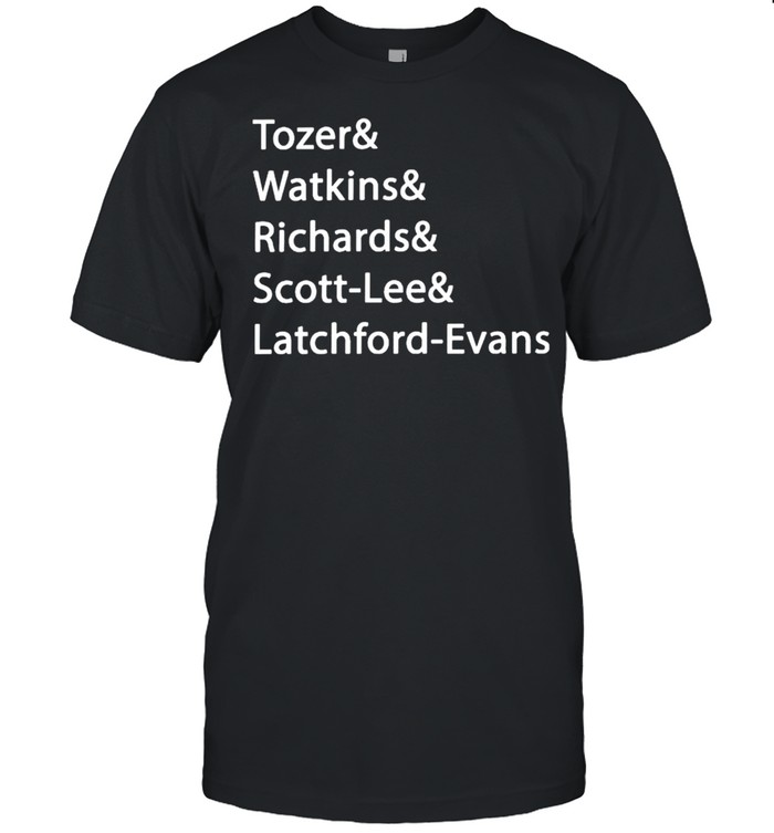 Tozer Watkins Richards Scott-Lee Latchford-Evans shirt