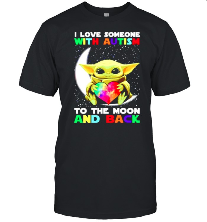 I love someone with Autism to the moon and back shirt Classic Men's T-shirt