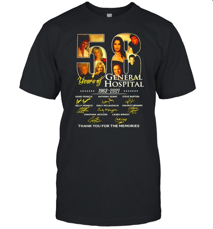Thank You For The Memories 58 Years Of General Hospital Movie 1963 2021 Signatures shirt Classic Men's T-shirt