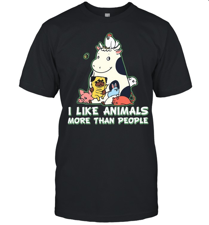 Unicorn I Like Animals More Than People T-shirt
