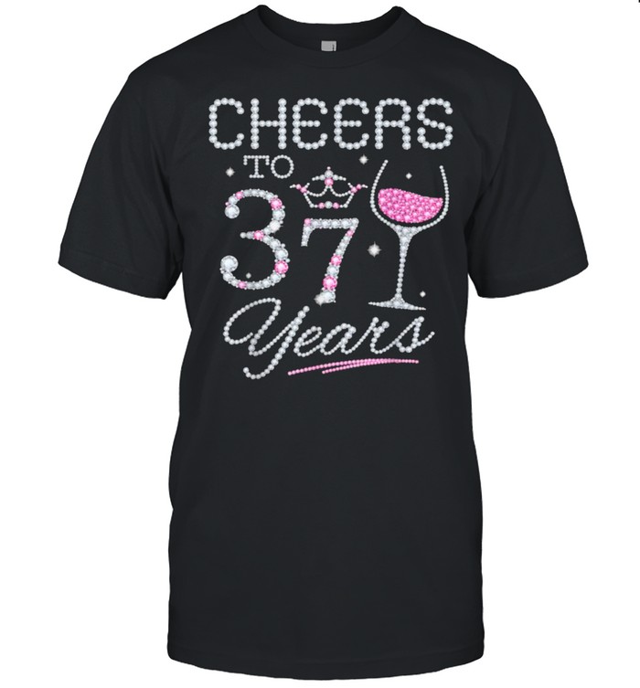 Cheers To 37 Years Birthday Anniversary T- Classic Men's T-shirt