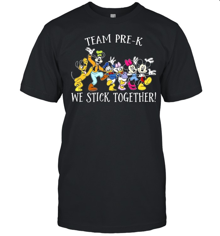 Disney Mickey Mouse Team Pre-K We stick Together T-shirt Classic Men's T-shirt