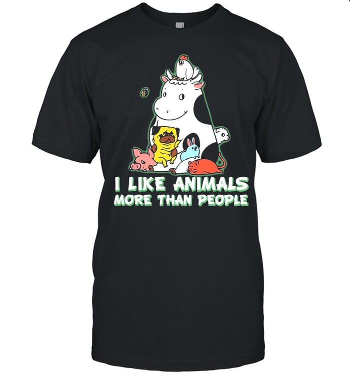 I like animals more than people shirt Classic Men's T-shirt