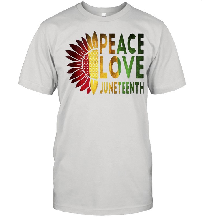 Peace Love Juneteenth T-shirt Classic Men's T-shirt