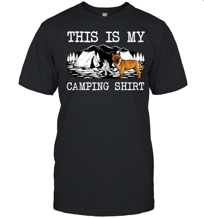 Campfire Cairn Terrier Dog This Is My Camping shirt Classic Men's T-shirt