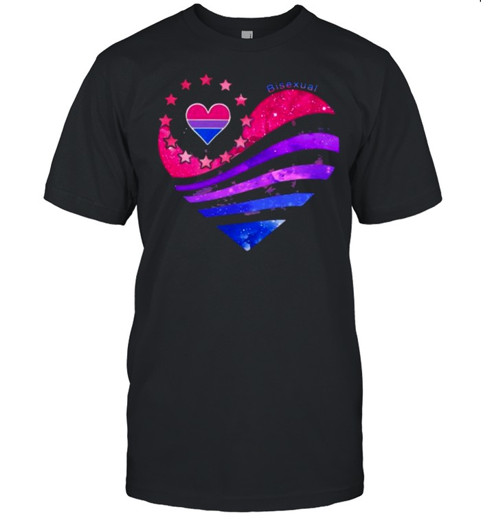 Bisexual Pride Heart  Classic Men's T-shirt