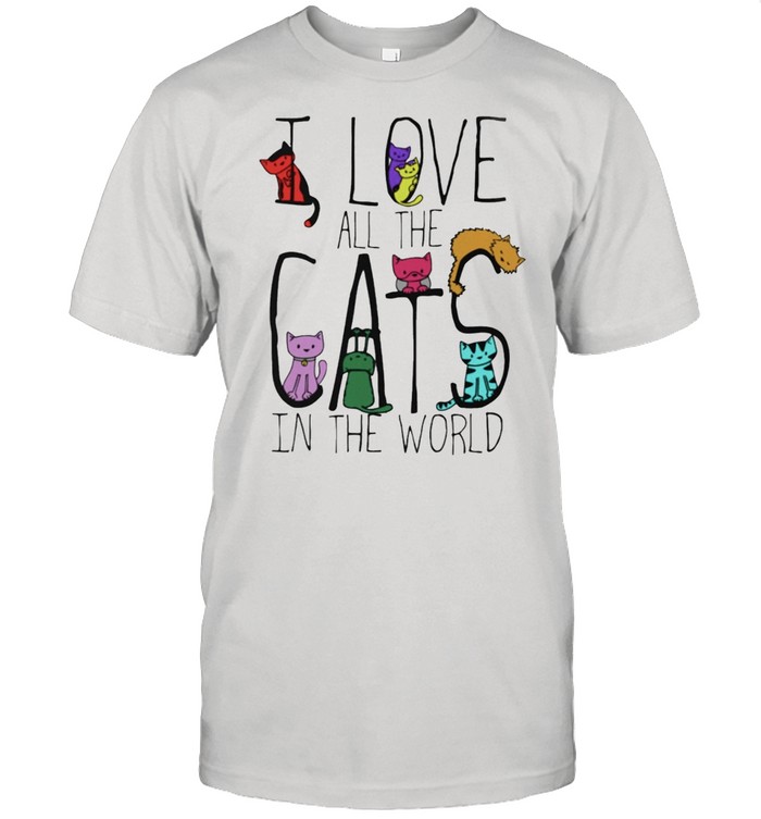 I love all the cat in the world shirt Classic Men's T-shirt