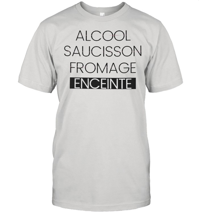 Alcool Saucisson Fromage Enceinte T-shirt Classic Men's T-shirt