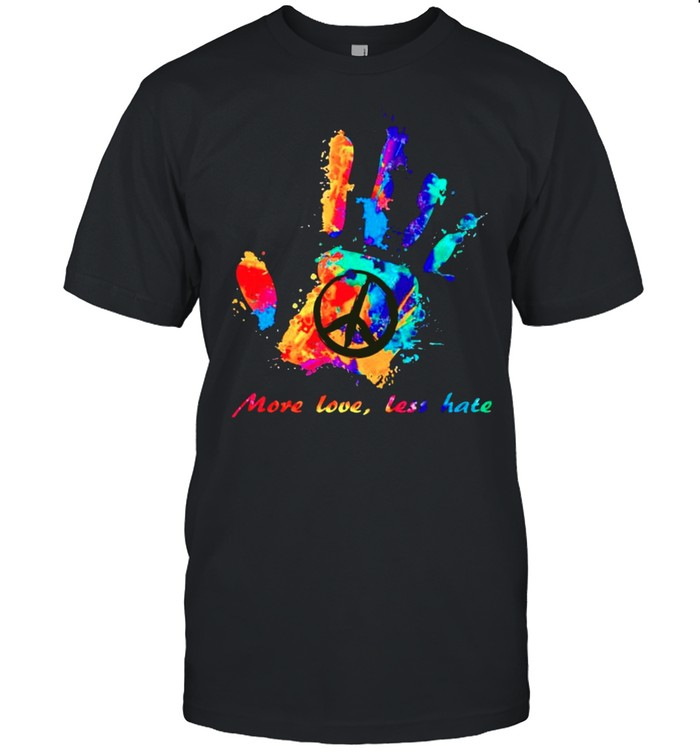 Hippie more love less hate shirt Classic Men's T-shirt