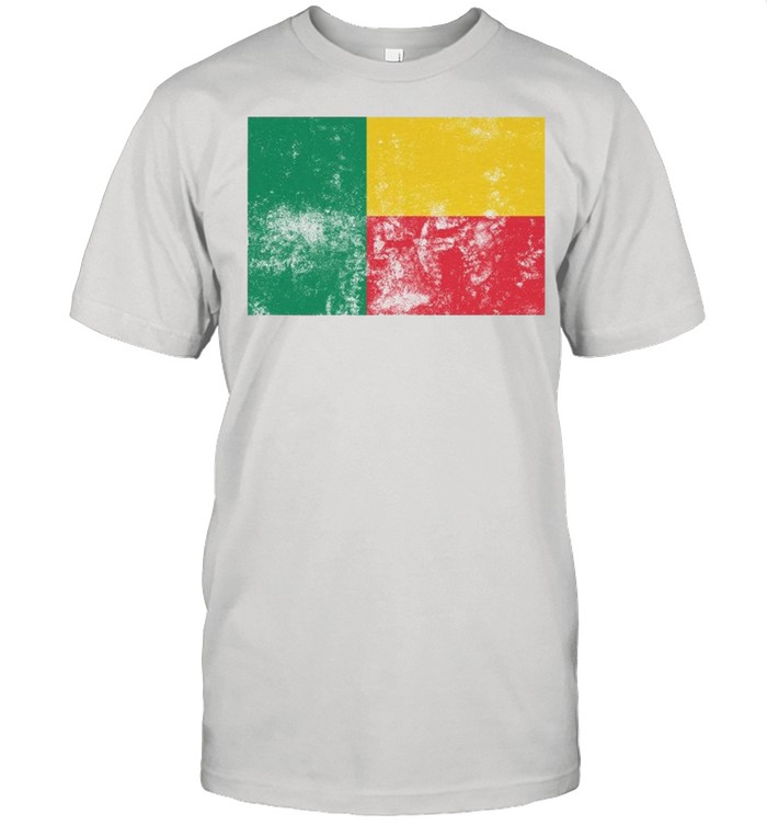 Retro Vintage Style Benin Flag Pride shirt