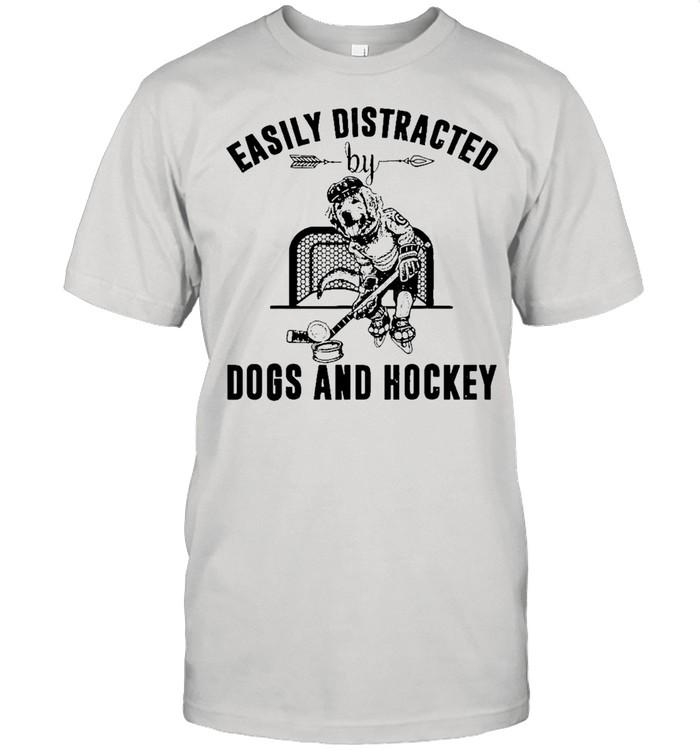 easily distracted dog and hockey shirt Classic Men's T-shirt