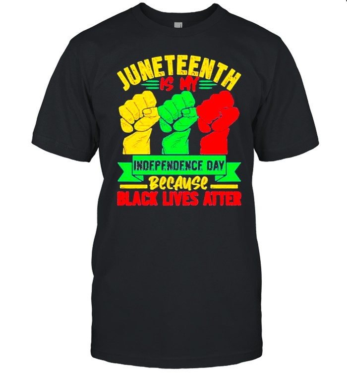 Juneteenth Is My Independence Day Because Black Lives Matter Tee shirt Classic Men's T-shirt
