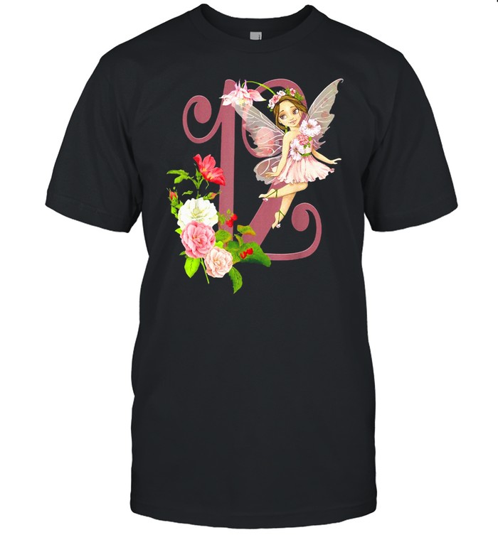 12th Birthday Fairy Girl Peach Faerie Latina Fairies T-shirt