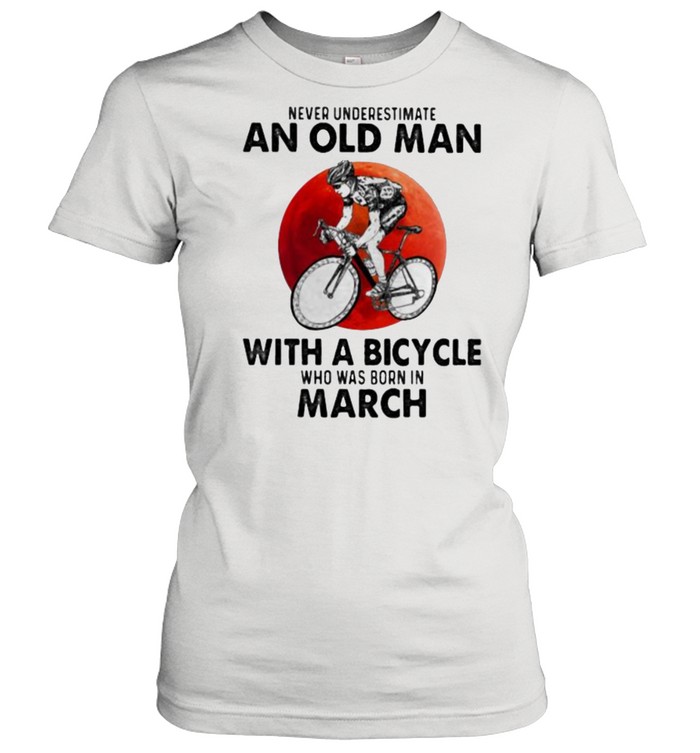 Neu Never Underestimate An Old Man With A Bicycle Fahrrad Bike Männer T-Shirt 