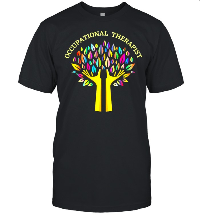 Occupational Therapist OT Therapy Special Needs Rainbow Tree shirt Classic Men's T-shirt