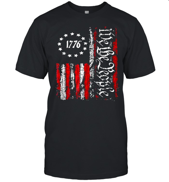 American Flag Patriotic 1776 We The People USA T-Shirt