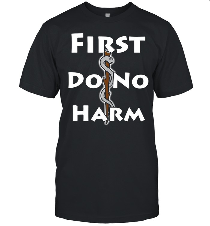 First Do No Harm Staff Of Asclepius Medicine Symbol Raglan Baseball T-shirt
