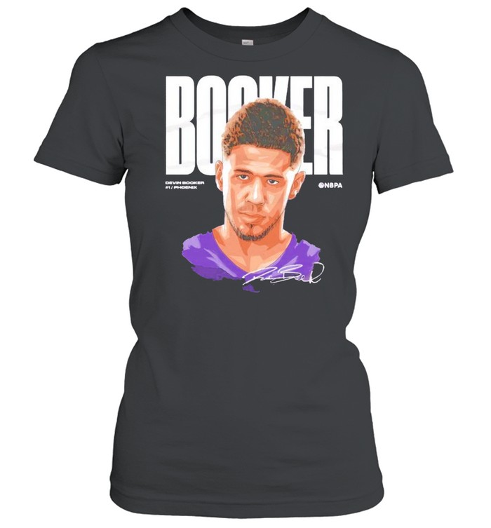Phoenix Basketball Devin Booker Game Face signature shirt Classic Women's T-shirt