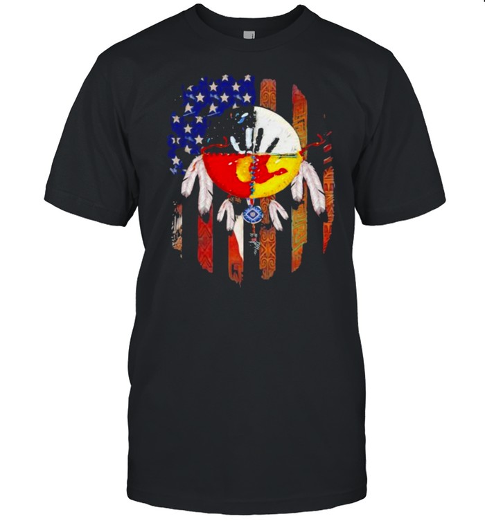 Four Directions Back Native American Flag Shirt